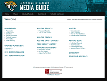 Tablet Screenshot of mediaguide.jaguars.com